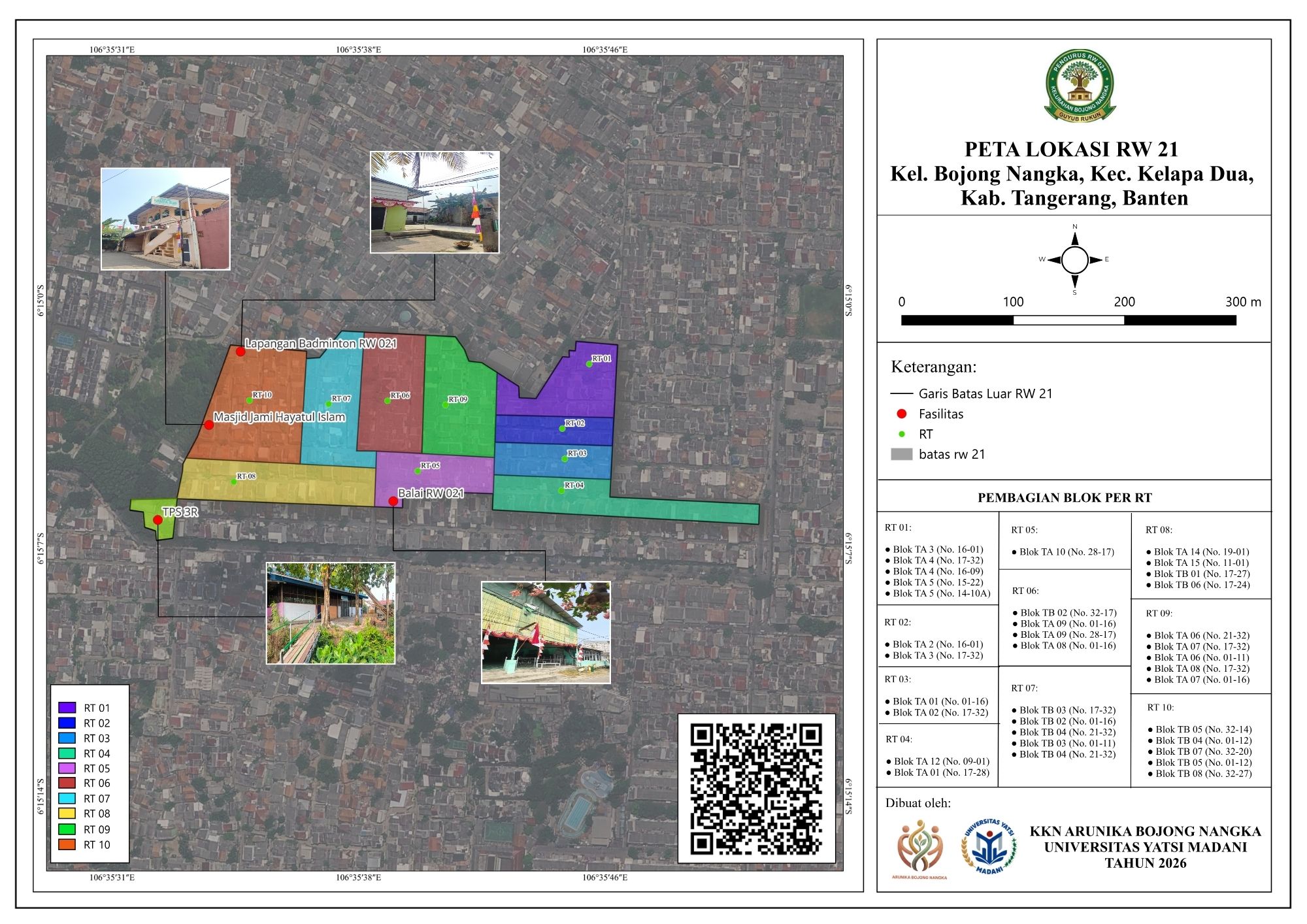 Peta GIS Wilayah RW 021